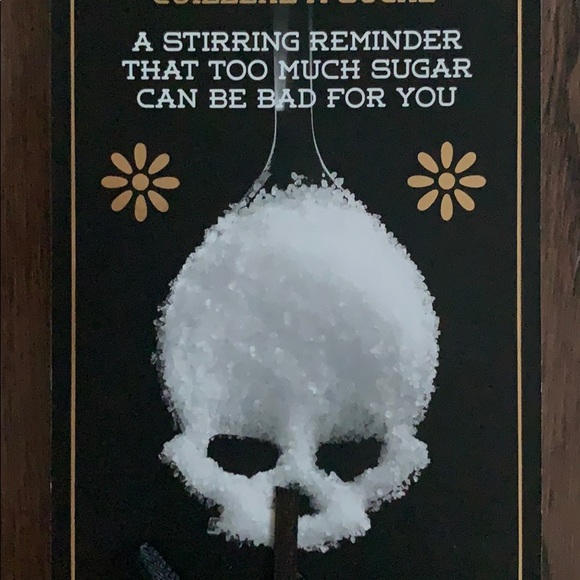 Skull Sugar Spoon Stainless Steel NWT - Picture 6 of 7